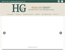 Tablet Screenshot of highlandgreenlifestyle.com